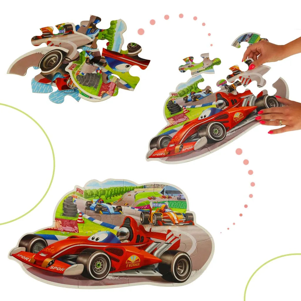 Castorland Puzzle 12 darabos - Racing Bolide: Versenyszellem a Nappaliban
