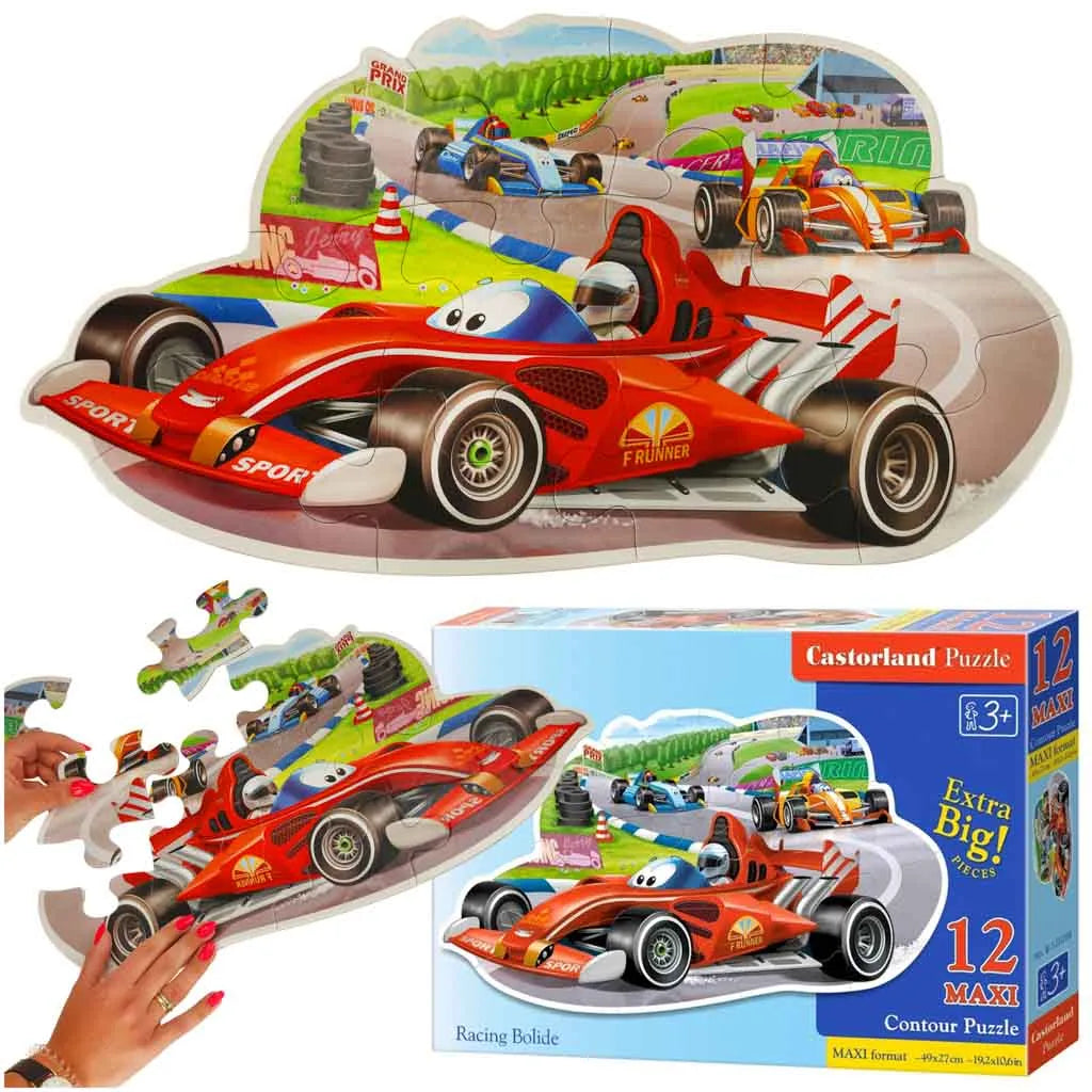 Castorland Puzzle 12 darabos - Racing Bolide: Versenyszellem a Nappaliban