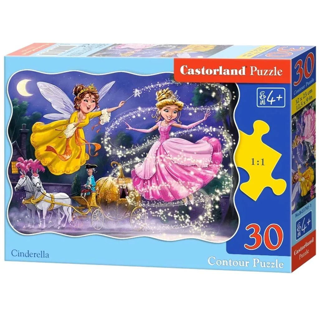 Castorland Puzzle 30 darabos - Hamupipőke Téma: Értékes Tanulási Élmény Gyönyörű Dizájnban