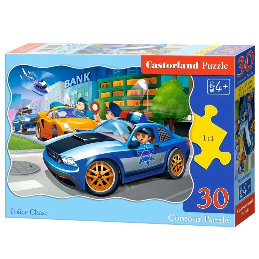 Castorland Puzzle 30 darabos - Police Chase: Kéményseprő Élmény Kicsi Hősöknek