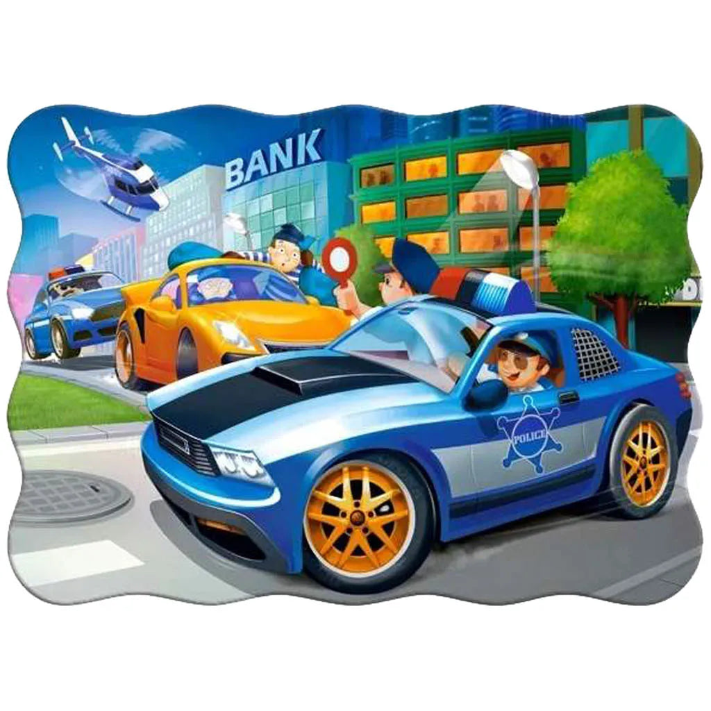 Castorland Puzzle 30 darabos - Police Chase: Kéményseprő Élmény Kicsi Hősöknek