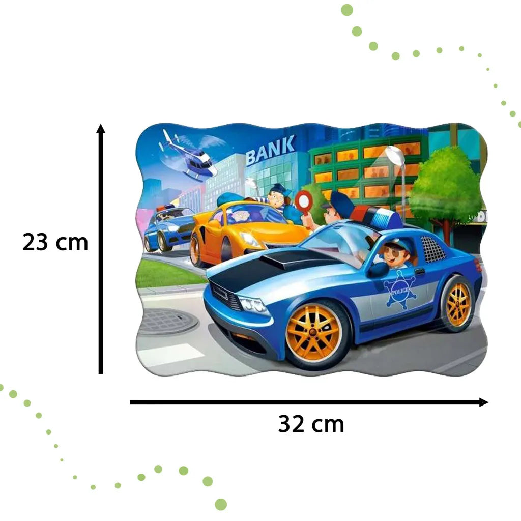 Castorland Puzzle 30 darabos - Police Chase: Kéményseprő Élmény Kicsi Hősöknek