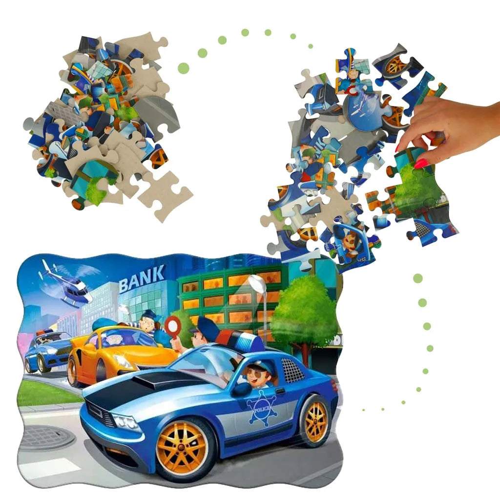 Castorland Puzzle 30 darabos - Police Chase: Kéményseprő Élmény Kicsi Hősöknek