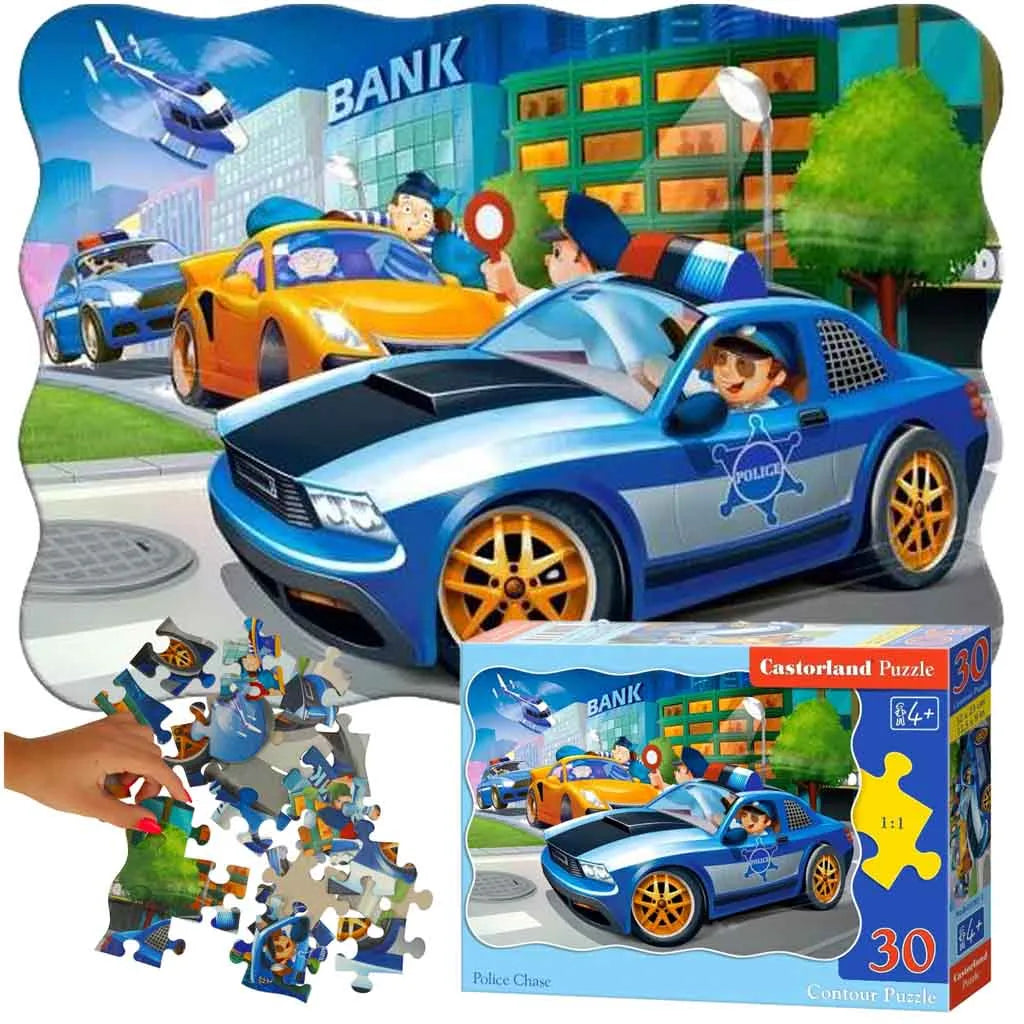 Castorland Puzzle 30 darabos - Police Chase: Kéményseprő Élmény Kicsi Hősöknek