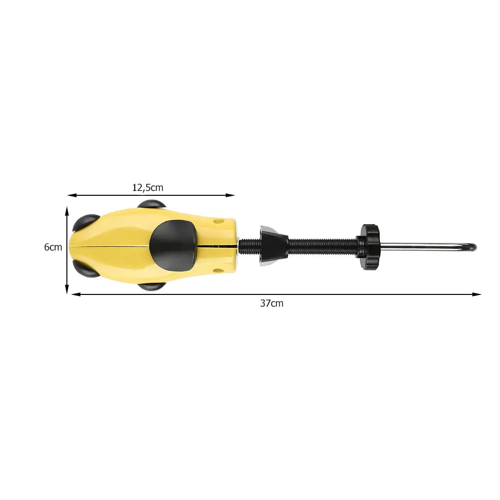 Cipőfeszítő betét cipőnyújtáshoz, 30-36 méretű cipőhöz, 37cm, sárga