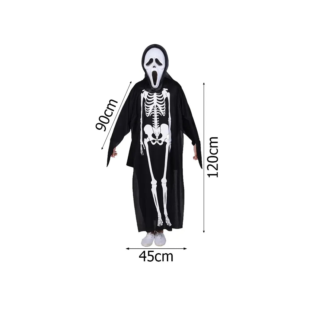 Coco Csontváz Halloween Jelmez, Univerzális, Magas Minőségű Anyag, Hosszú Ujjú