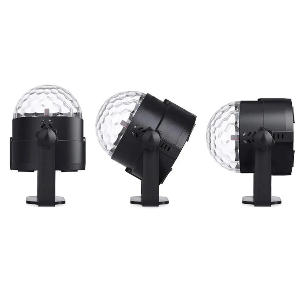 LED beltéri disco lámpa, partyfény távirányítóval, hálózati csatlakozó, fekete, 10x95x8,5 cm