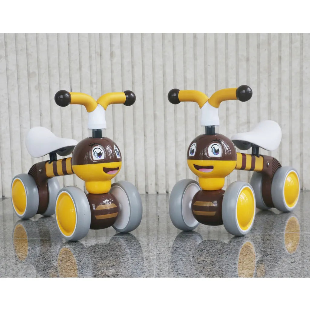ECOTOYS Méhecske alakú futóbicikli, 56x24.5x41 cm, barna-sárga