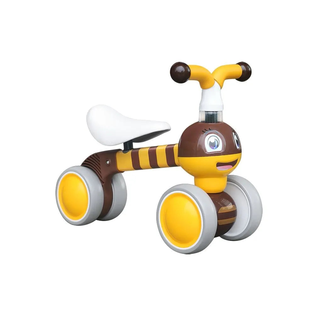 ECOTOYS Méhecske alakú futóbicikli, 56x24.5x41 cm, barna-sárga