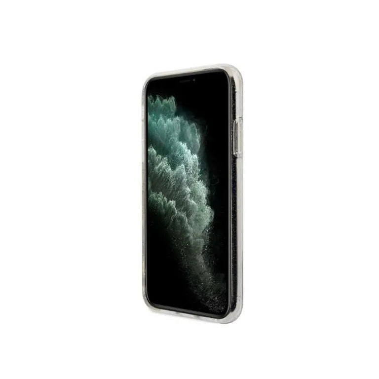 Eredeti eset iPhone 11 Karl Lagerfeld ikonikus csillogás Karl feje átlátszó