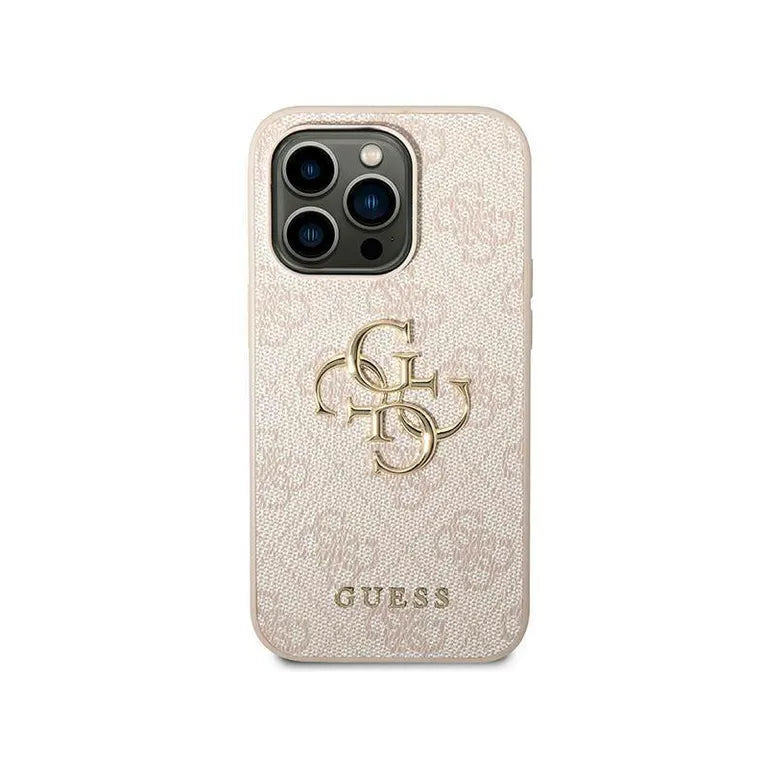 Eredeti eset iPhone 14 Pro Max Guess Hardcase 4G Big Metal Pink Logo