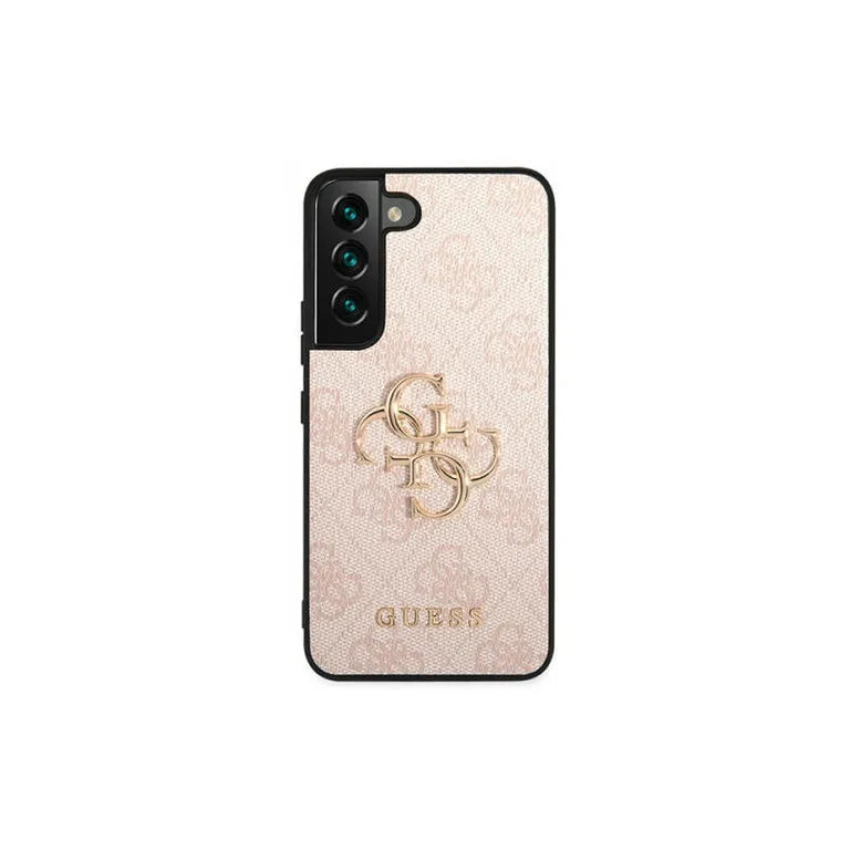 Eredeti eset Samsung Galaxy S23 Guess Hardcase 4G Big Metal logó (GUHCS23S4GGPI) Rózowe