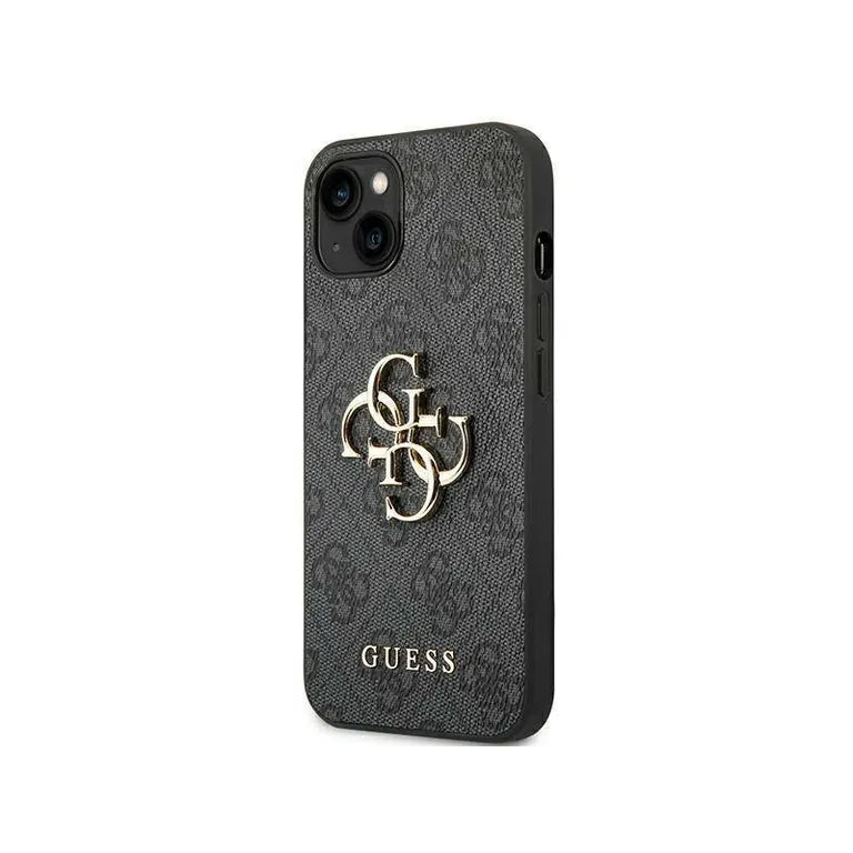 Eredeti iPhone 14 Guess Hardcase 4G Big Metal Grey Logo