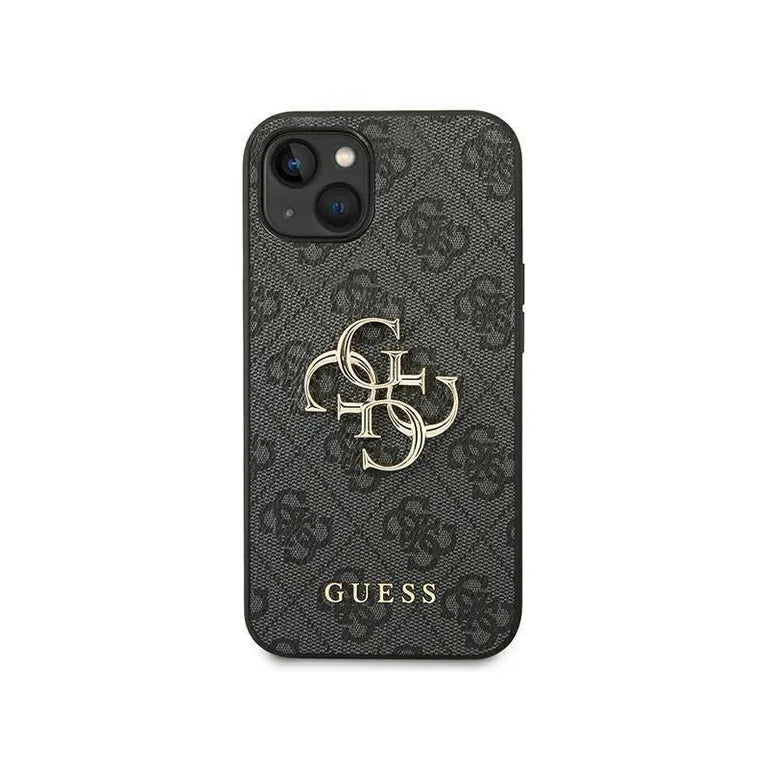Eredeti iPhone 14 Guess Hardcase 4G Big Metal Grey Logo