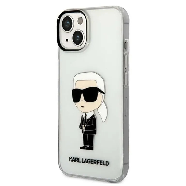 Eredeti iPhone 14 Plus Karl Lagerfeld Hardcase IML NFT Ikonik (KLHCP14MHKNIKTCT) Átlátszó