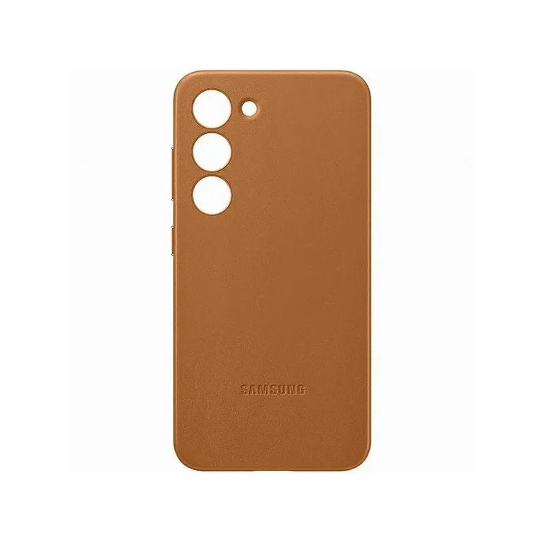 Etui Samsung EF-VS916LA S23 S916 S23+ S916 camel bőrborítás
