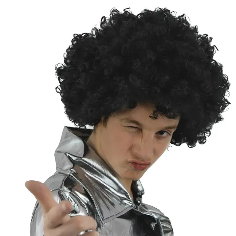 Fekete Göndör Haj Paróka: Afro, Karnevál, Buli