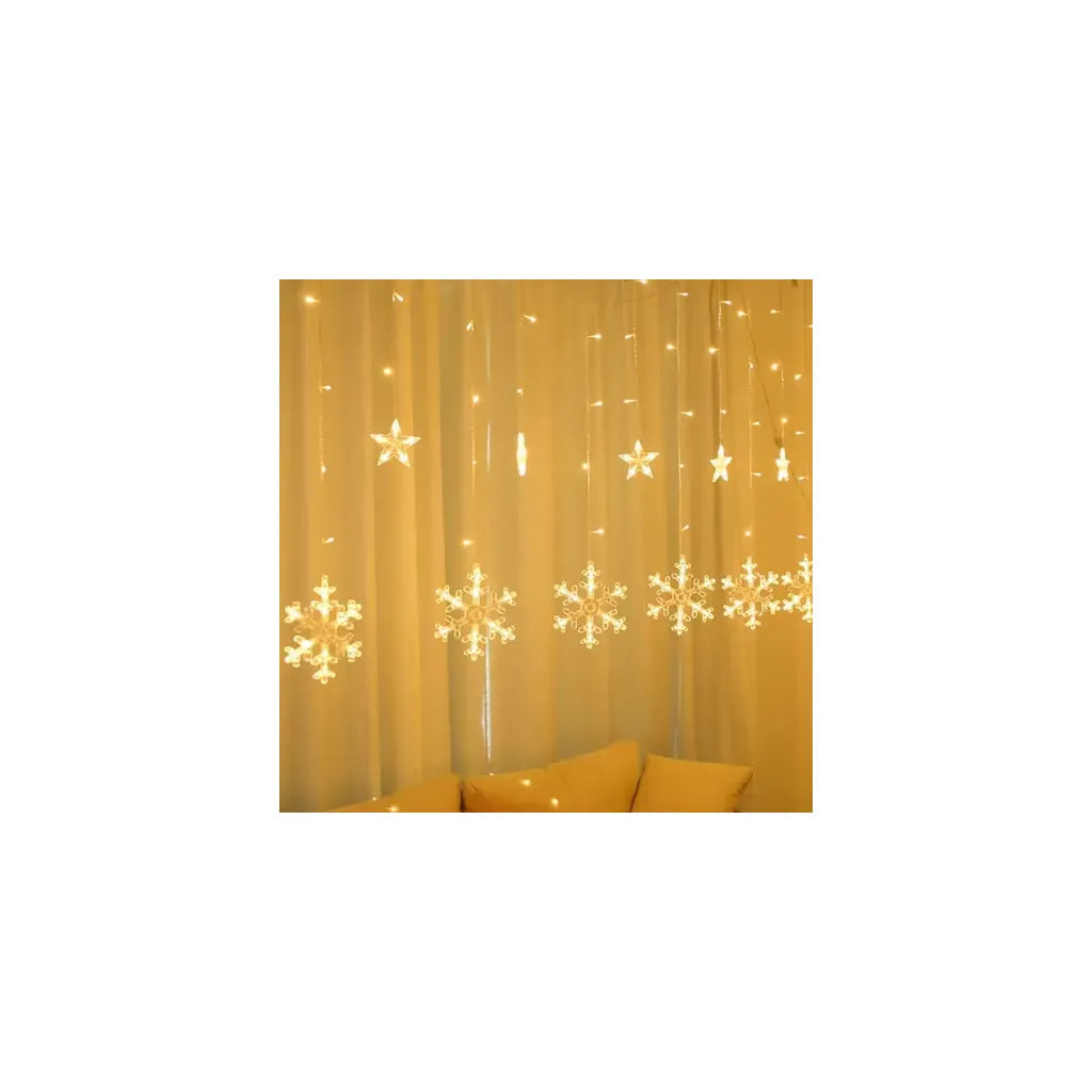Fényfüggöny távirányítóval 138 LED USB meleg fehér, 540 cm