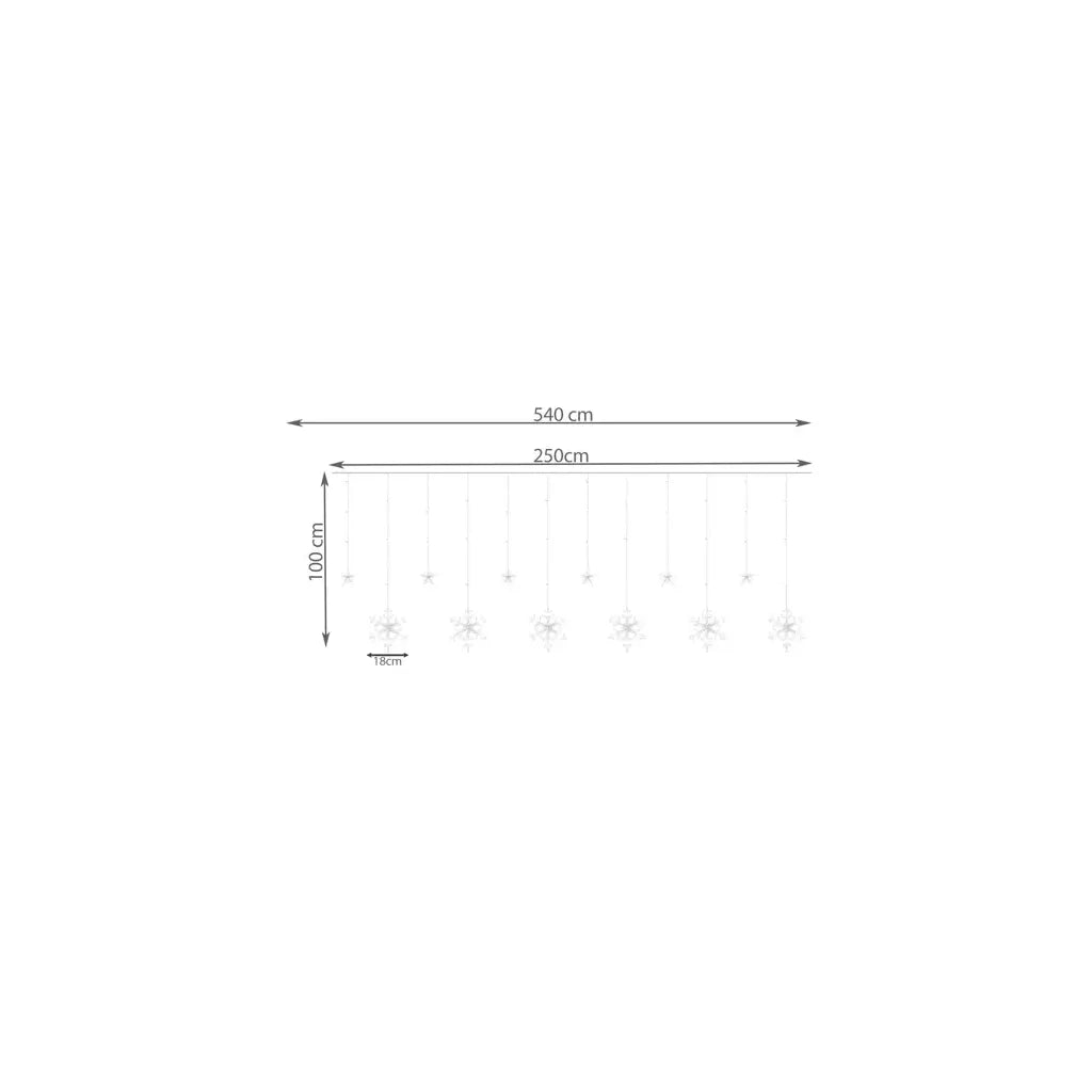 Karácsonyi fényfüzér 138 LED, távirányítós, USB, színes, 1 m