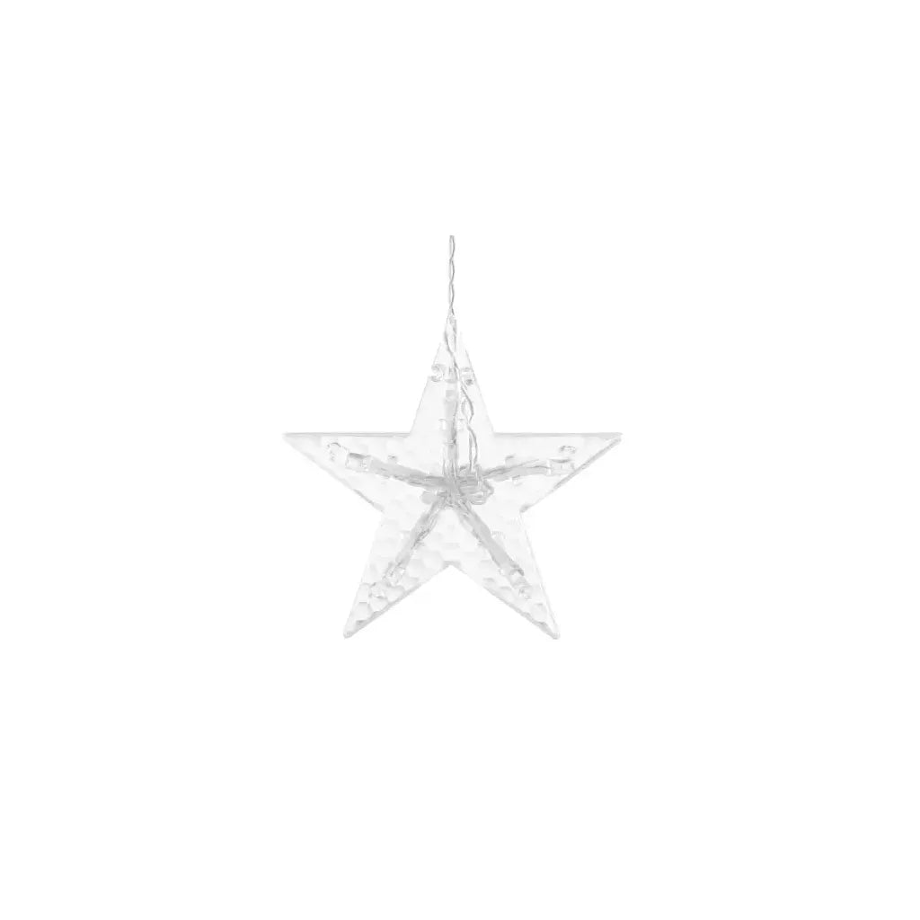 Csillagos fényfüggöny 138 LED, USB, távirányítós, színes, 1 m