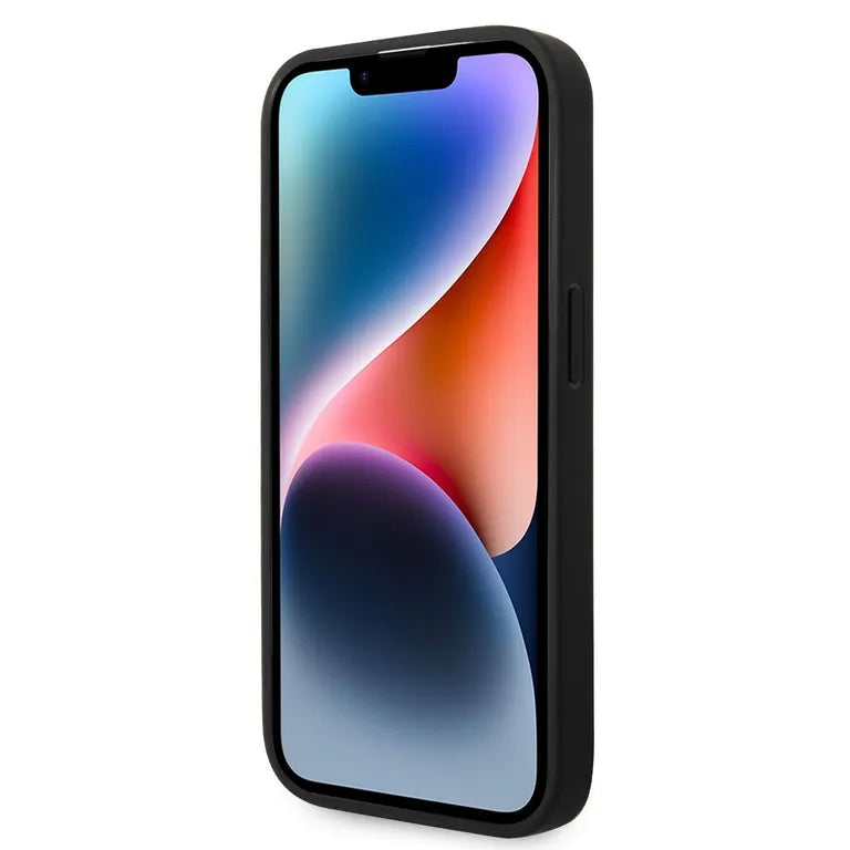 Ferrari PU karbon hátlap iPhone 14 Pro fekete borítóhoz