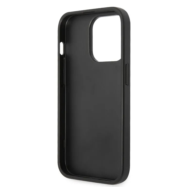Ferrari PU karbon hátlap iPhone 14 Pro fekete borítóhoz