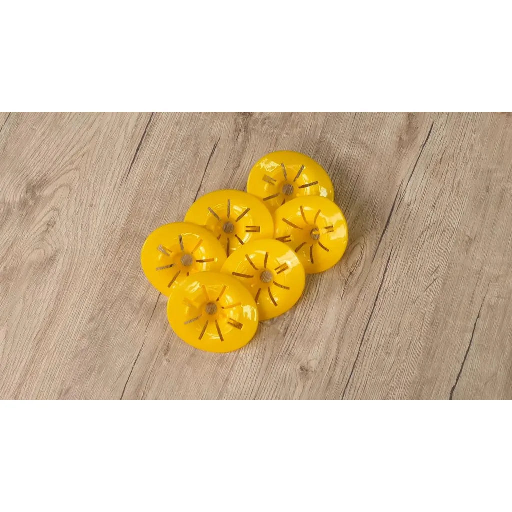 Genius Ideas palackra szerelhető darázscsapda, 6 db, 6,5 x 7 cm, sárga
