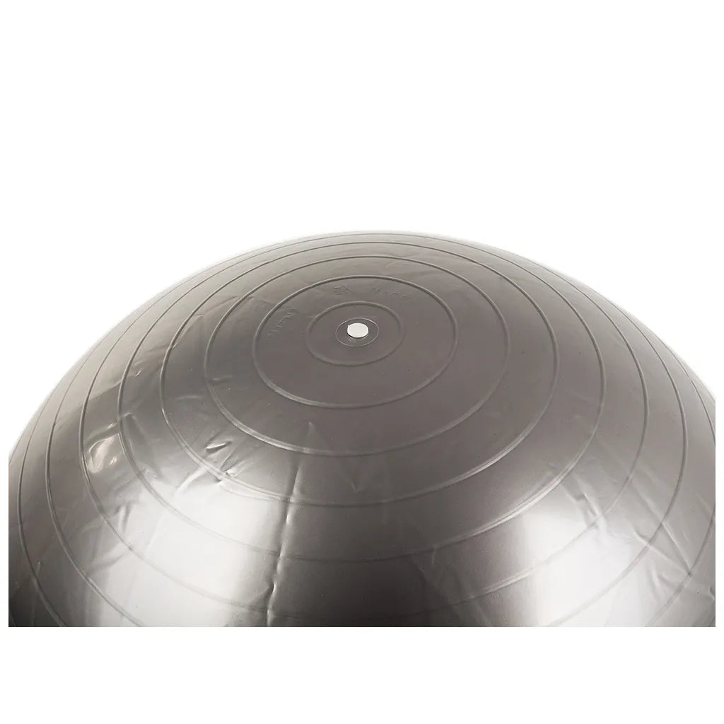 Gimnasztikai rehabilitációs labda pumpával, 65cm, ezüst szín