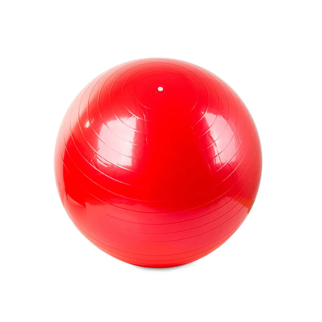 Gimnasztikai rehabilitációs labda pumpával, 65cm, piros