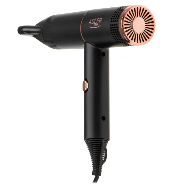Ionos hajszárító 1400 W, 2 sebesség/hőfok, hideg levegő, fekete-arany