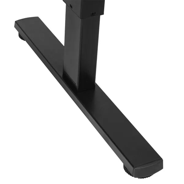 Elektromos állítható magasságú íróasztal 120×60 cm, 72-114 cm, barna/fekete