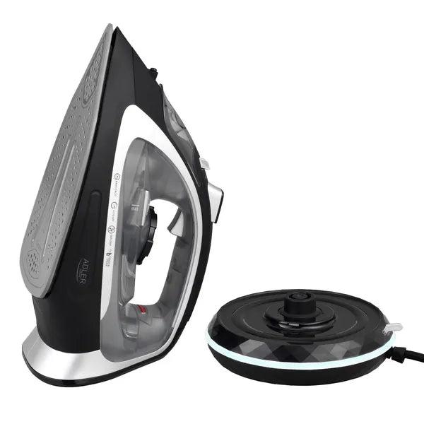 Vezeték nélküli gőzölős vasaló, 2800 W, kerámia talp, 300 ml – Adler AD 5043