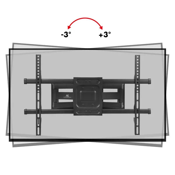 Fali TV tartó Maclean MC-789, VESA 600×400, 32–85", 60 kg, dönthető-forgatható