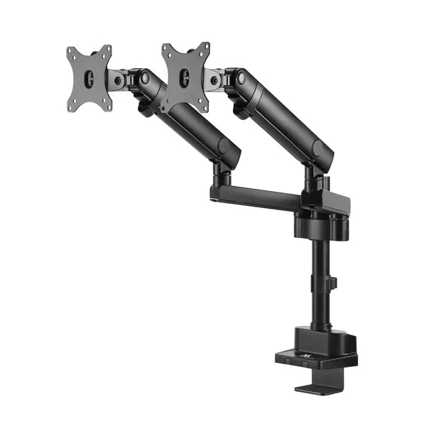 Asztali dupla monitor tartókar 17–32″-ig, VESA 75x75/100x100, 2×8 kg