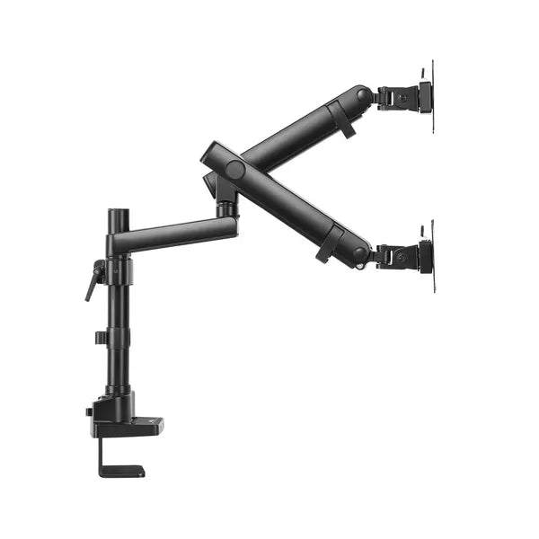 Asztali dupla monitor tartókar 17–32″-ig, VESA 75x75/100x100, 2×8 kg
