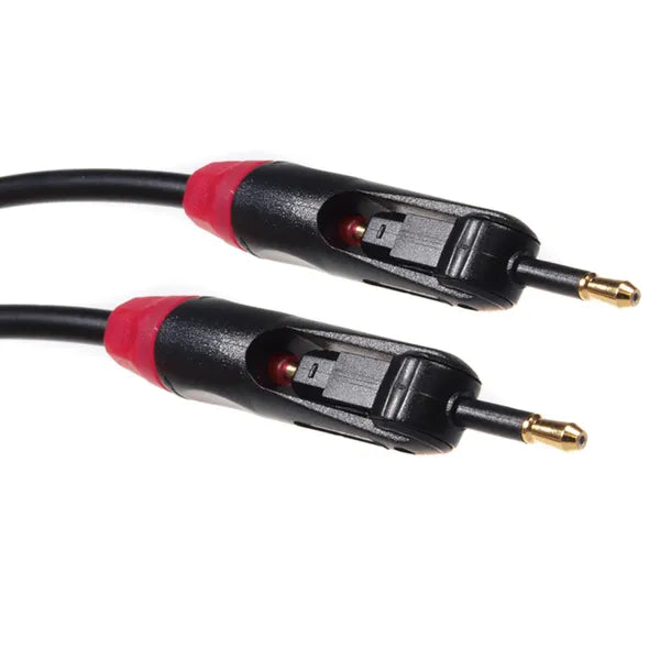 0,5 m Toslink–3,5 mm optikai audiokábel forgatható aranyozott csatlakozóval