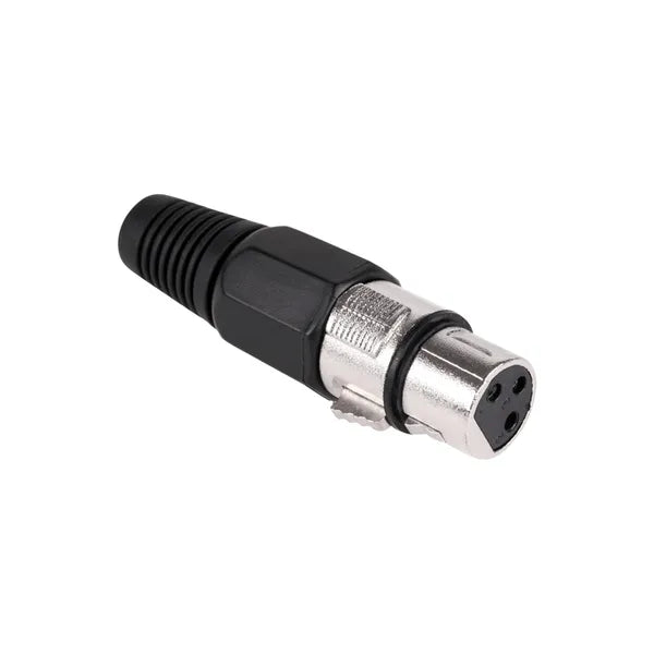 XLR 3 pólusú női mikrofon kábelcsatlakozó aljzat
