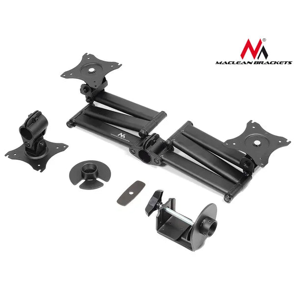 Maclean MC-691 hármas asztali monitor tartó kar 13–27″, 3×8 kg, VESA 75/100