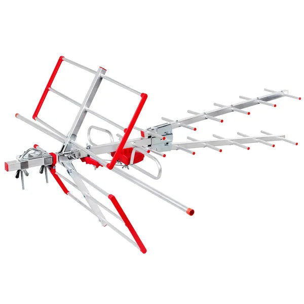 Kültéri DVB-T2 HEVC antenna LTE szűrővel, VHF/UHF, 100 dBµV