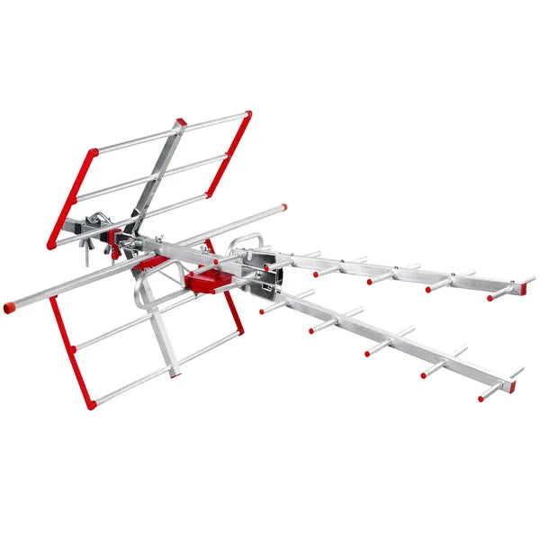 Kültéri DVB-T2 HEVC antenna LTE szűrővel, VHF/UHF, 100 dBµV