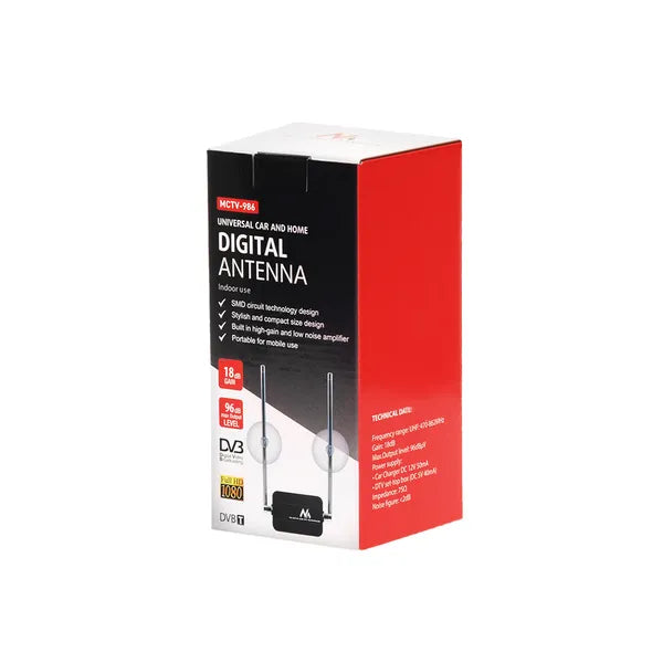 Maclean mctv-986 dvb-t antenna erősítővel autóhoz és otthonra