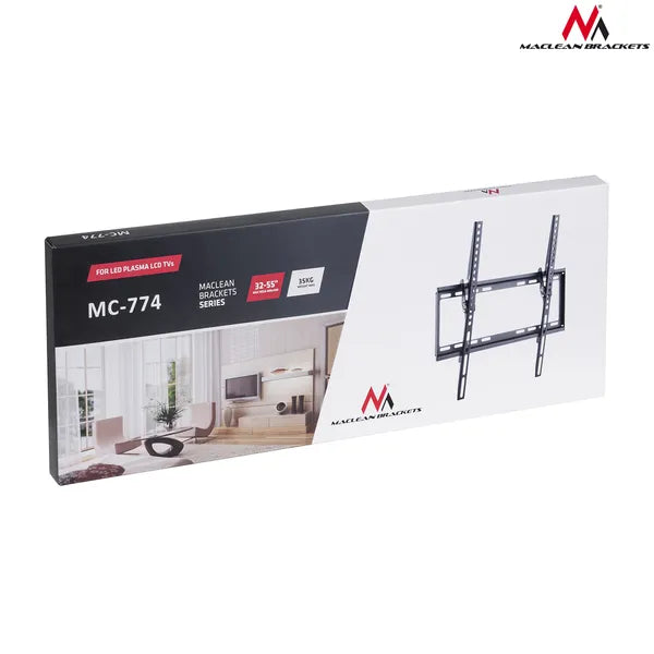 Falra szerelhető TV konzol 32-55” (max. 35 kg), VESA 400×400, dönthető