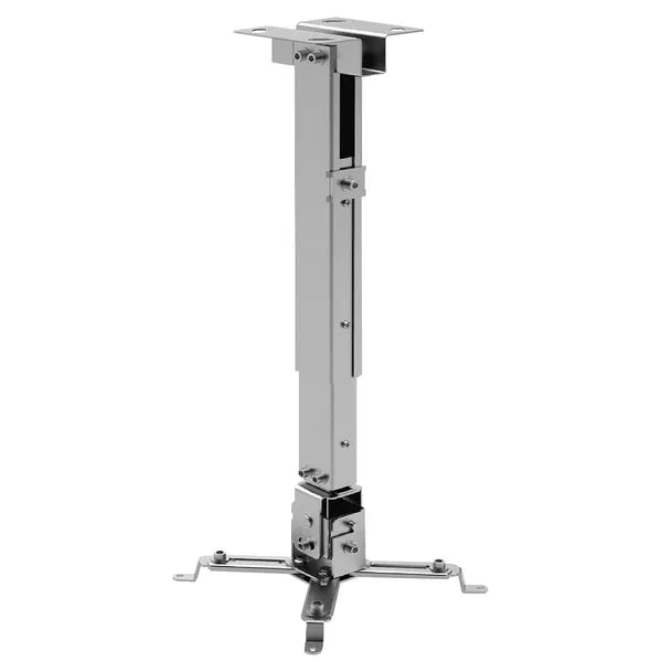 Projektor mennyezeti tartó, állítható 43–65 cm, 20 kg teherbírás, ezüst