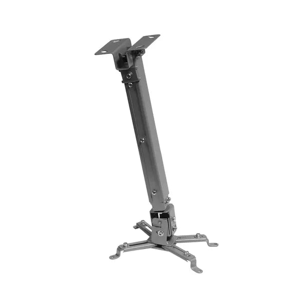Projektor mennyezeti tartó, állítható 43–65 cm, 20 kg teherbírás, ezüst