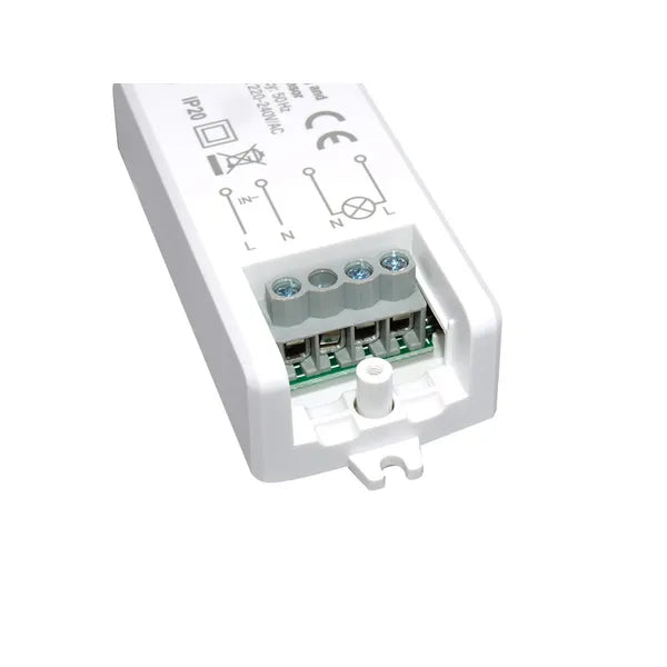 PIR ajtónyitás-érzékelő kapcsoló, 5–6 cm, max 500 W, IP20, 1,5 m kábel