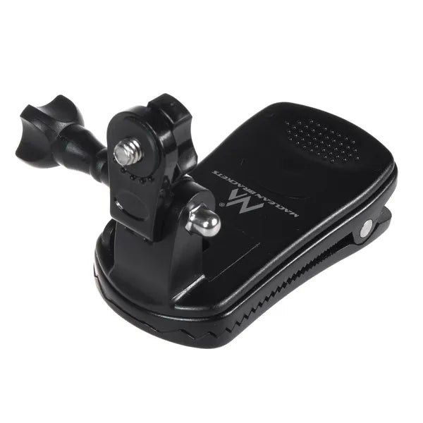 Univerzális 360° csíptetős kamera rögzítő, GoPro/Xiaomi/SJCam, 40 mm, fekete