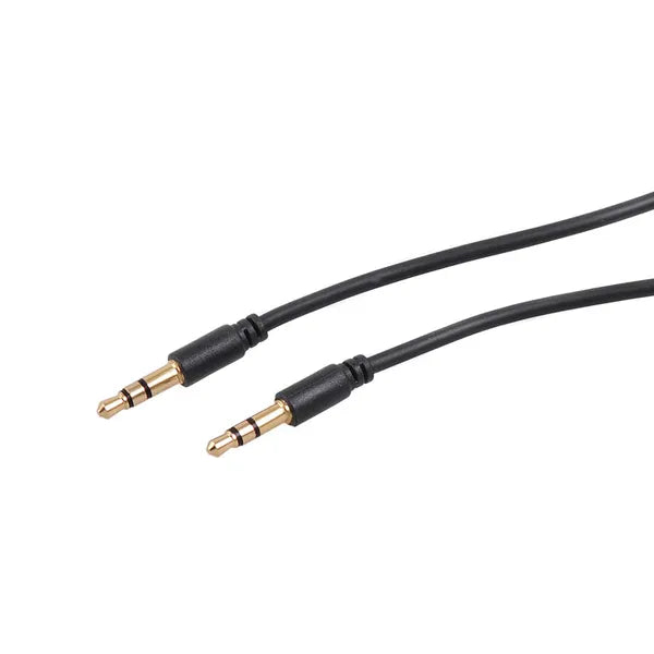 3,5 mm jack/jack sztereó audiokábel 1,5 m – fekete