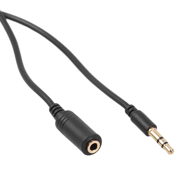 3,5 mm jack hosszabbítókábel 5 m, apa–anya, fekete, Maclean MCTV-821