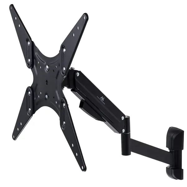 Gázrugós, dupla karos TV/monitor fali tartó 32-55”, 22 kg, VESA 400, fekete