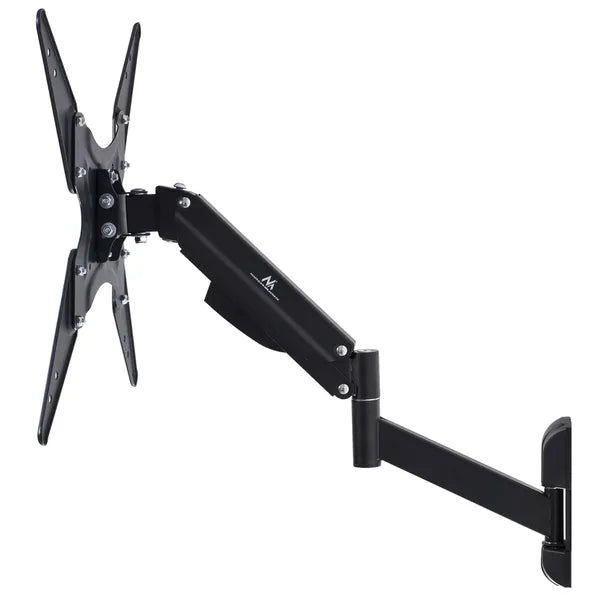 Gázrugós, dupla karos TV/monitor fali tartó 32-55”, 22 kg, VESA 400, fekete